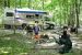 A guest family enjoying their camp site