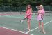 Girls playing tennis at Kymer's